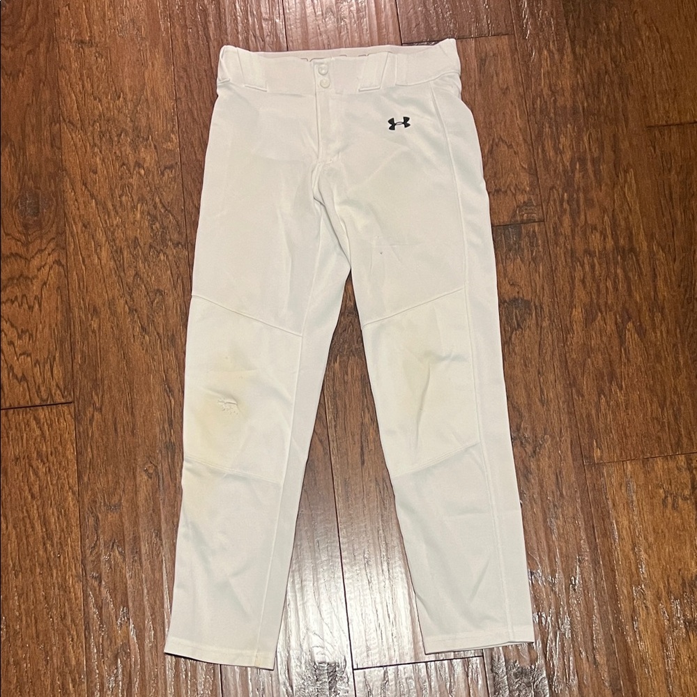 Under Armour Kids' White Baseball Pants